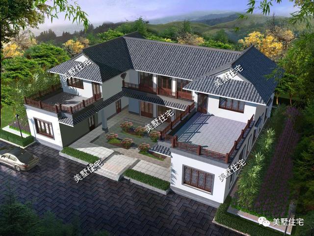 10套最美新中式别墅,这才是中国农村该建的房子,精美绝伦