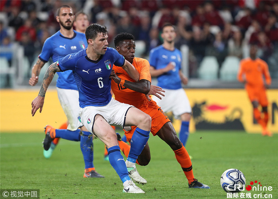 2018国际足球友谊赛:意大利1-1荷兰