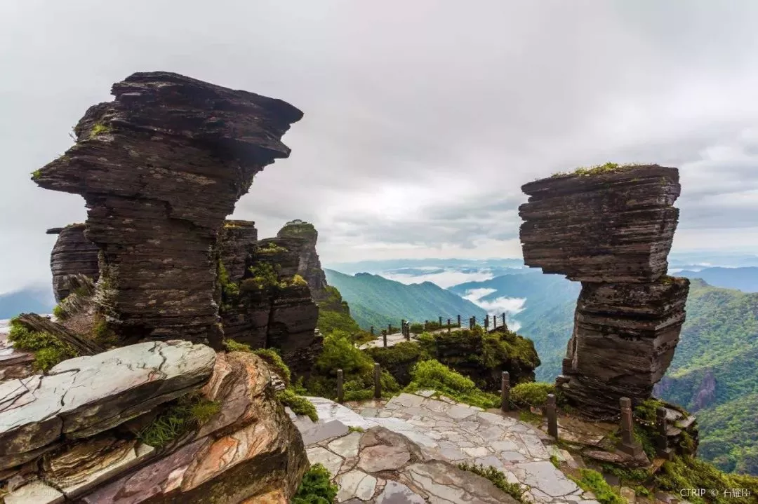 第六名:铜仁市梵净山景区,旅游影响力指数:68.