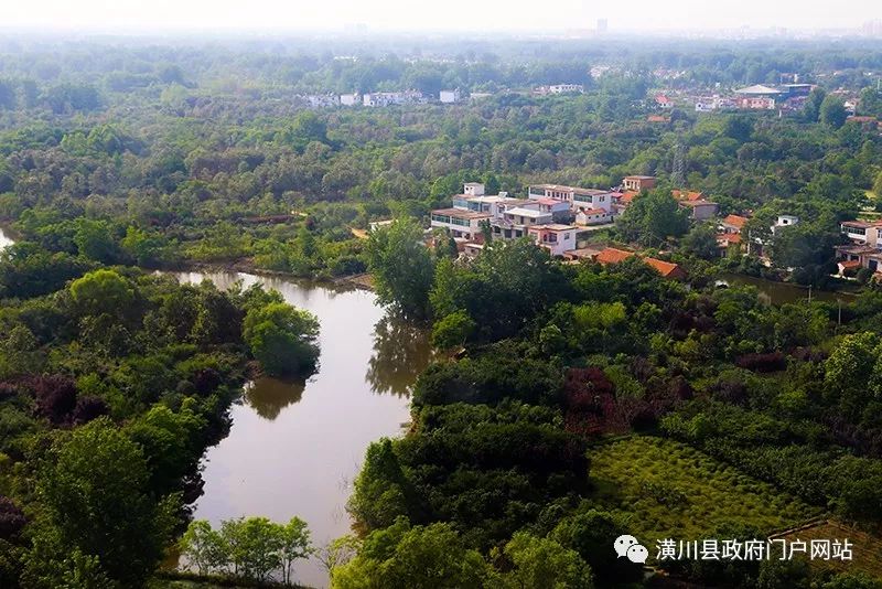 高空俯瞰!潢川的农村竟然这么美,想回家养老了.