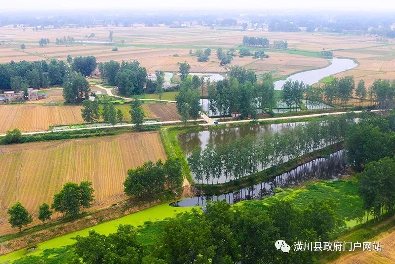 高空俯瞰!潢川的农村竟然这么美,想回家养老了.