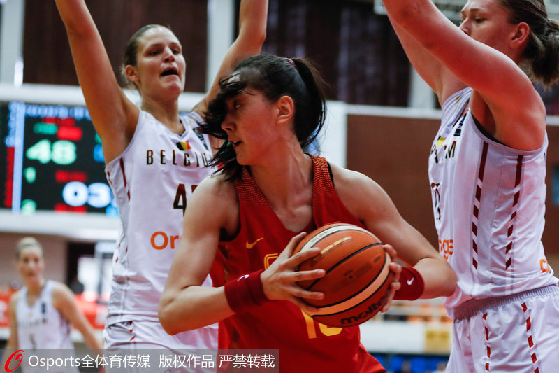 高清-中国女篮不敌比利时女篮 热身赛2胜1负收