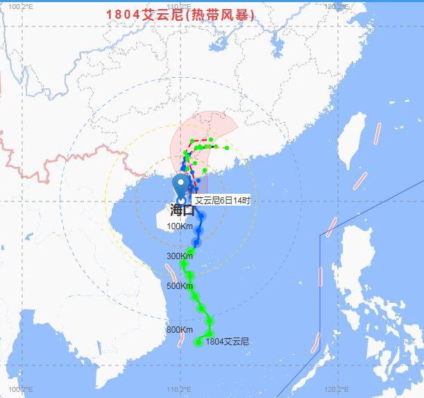 小岛君·天气 | 台风"艾云尼"转了个弯又回来了!