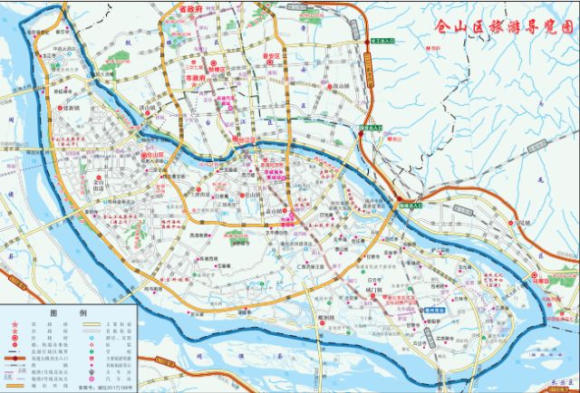 福州市仓山区地图 图源:仓山旅游局