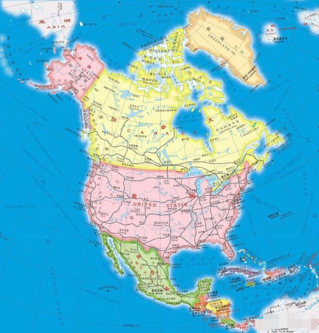 问答:北美洲只有美国和加拿大两个国家吗?