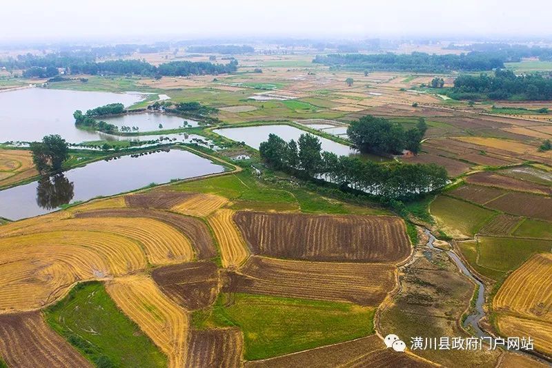 高空俯瞰!潢川的农村竟然这么美,想回家养老了.