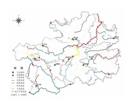 苗岭以北属于长江流域,有牛栏江横江水系,乌江水系,赤水河綦江水系和图片