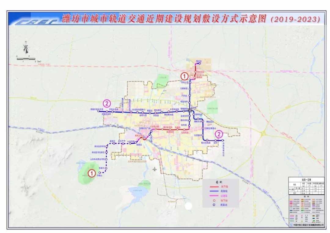 潍坊地铁明年开建,2022年通车!全部站点首次曝光!