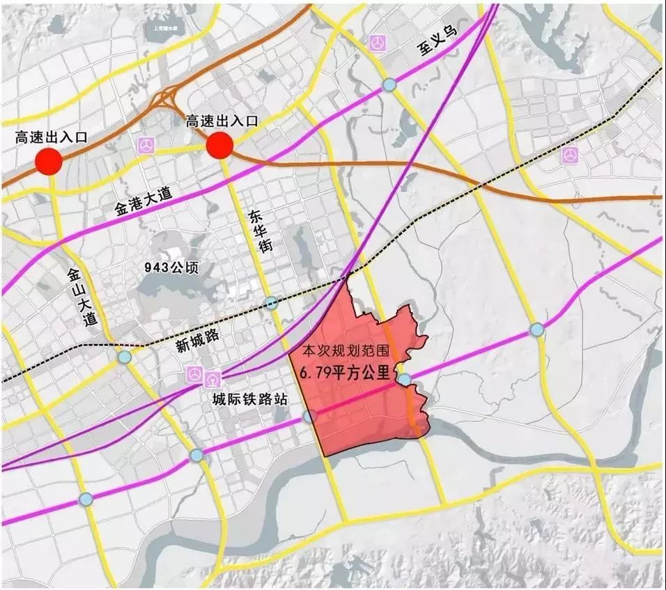 金义都市新区的这两个单元规划出炉共涉及13545公顷