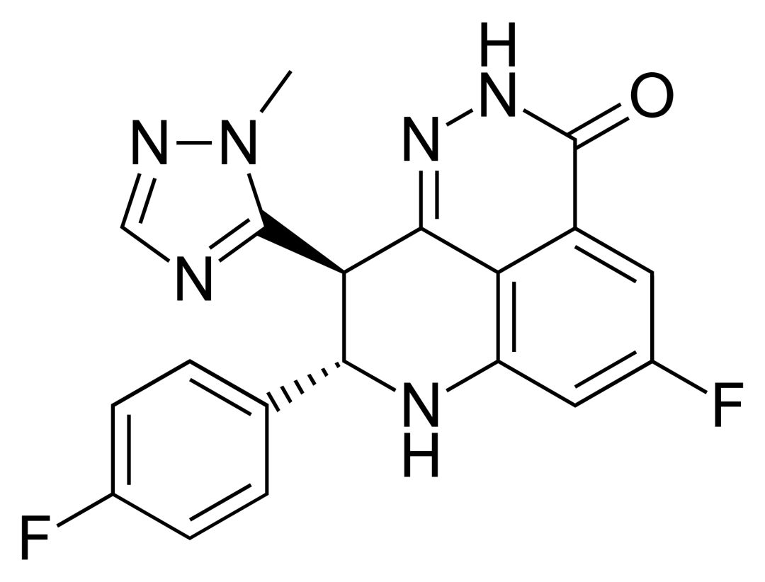 talazoparib的分子结构式(图片来源:by ed (edgar181) [public