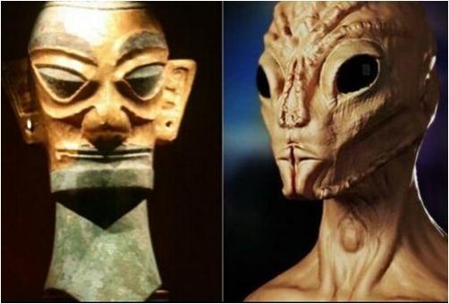 这些古ufo的雕塑和画,是外星人来过的证据,还是前人类文明?