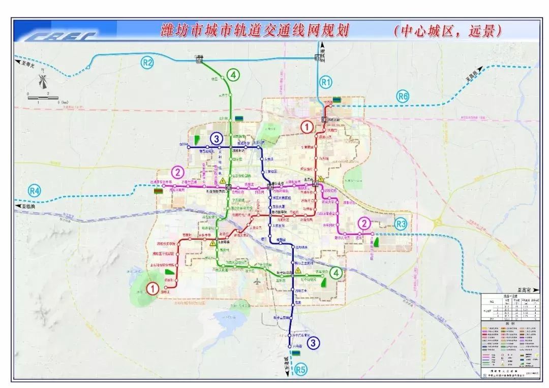 潍坊城市轨道交通线,预计2019年开工建设!