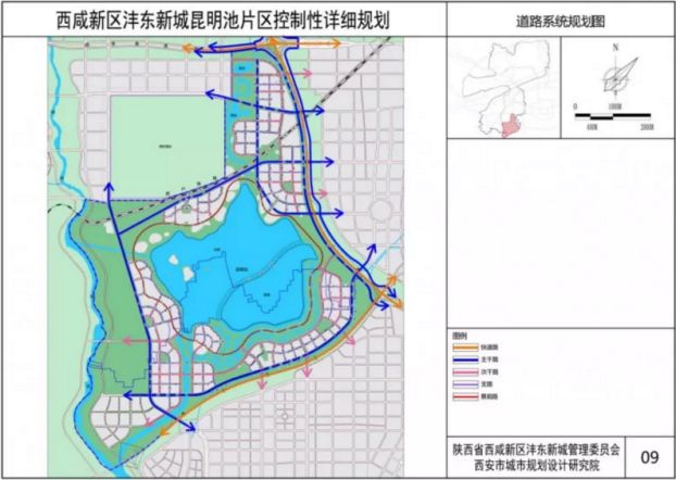 旅游 正文 道路规划丨昆明池板块位于沣东新城南部,板块中的镐京大道