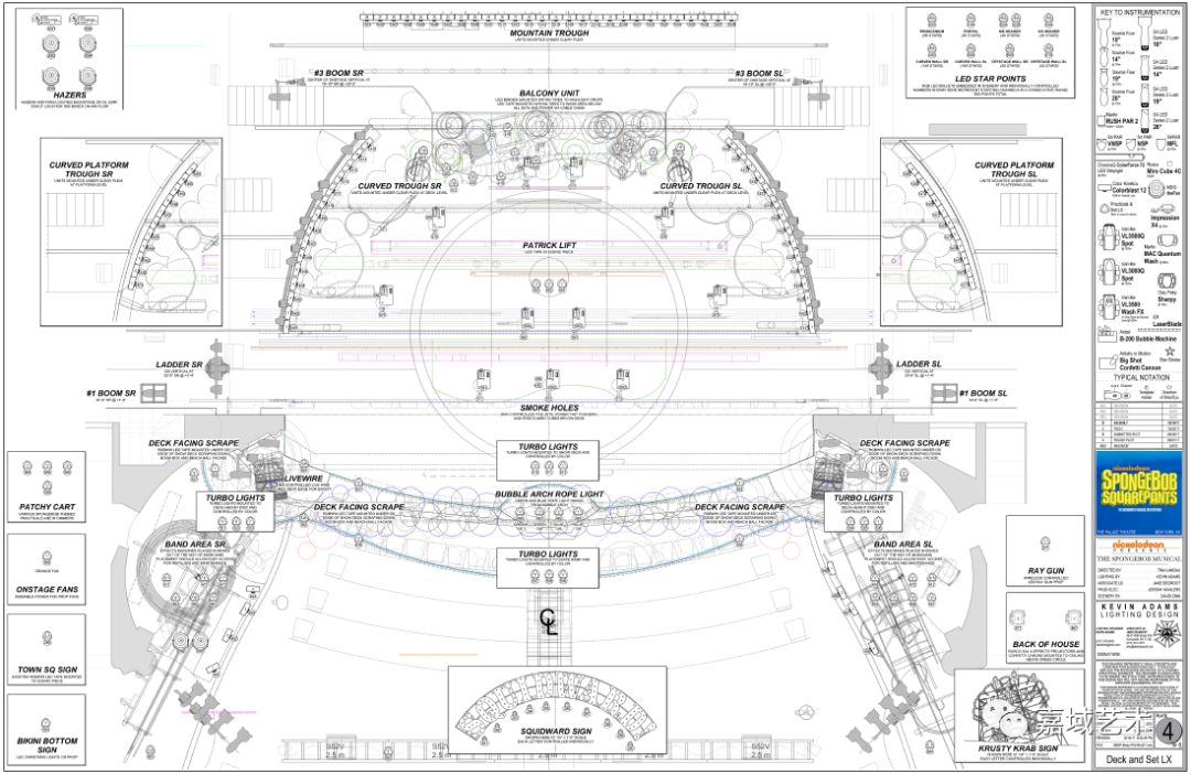2018托尼奖最佳音乐剧提名《海绵宝宝》舞台灯光设计!