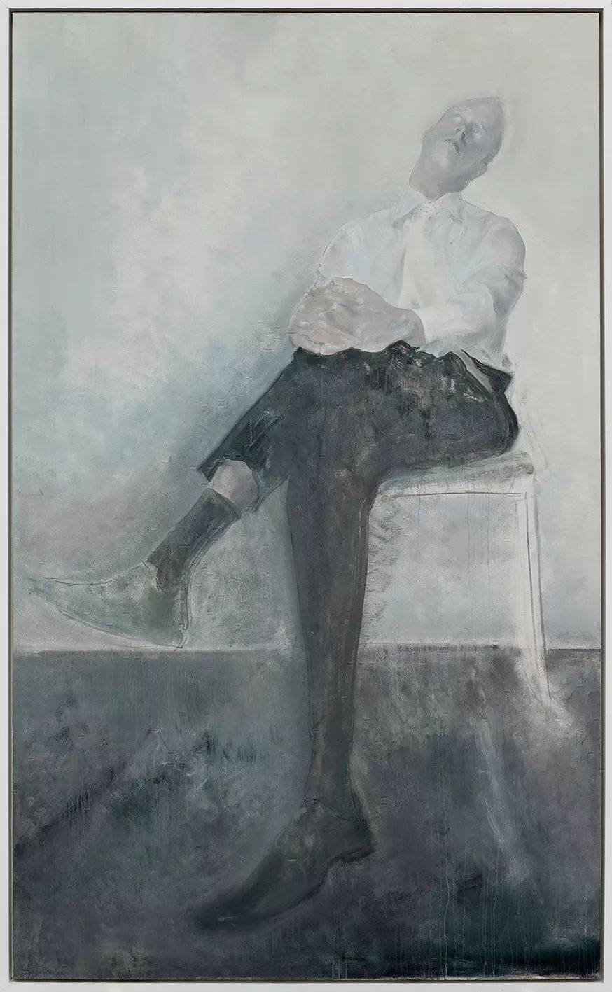 毛焰, "椅子上的托马斯",2009,布面油画  毛焰,佩斯画廊供图