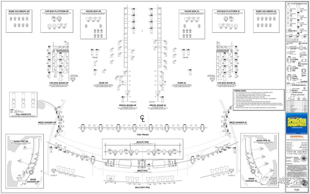 2018托尼奖最佳音乐剧提名《海绵宝宝》舞台灯光设计!