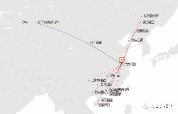 南航扩充南京机场航线网