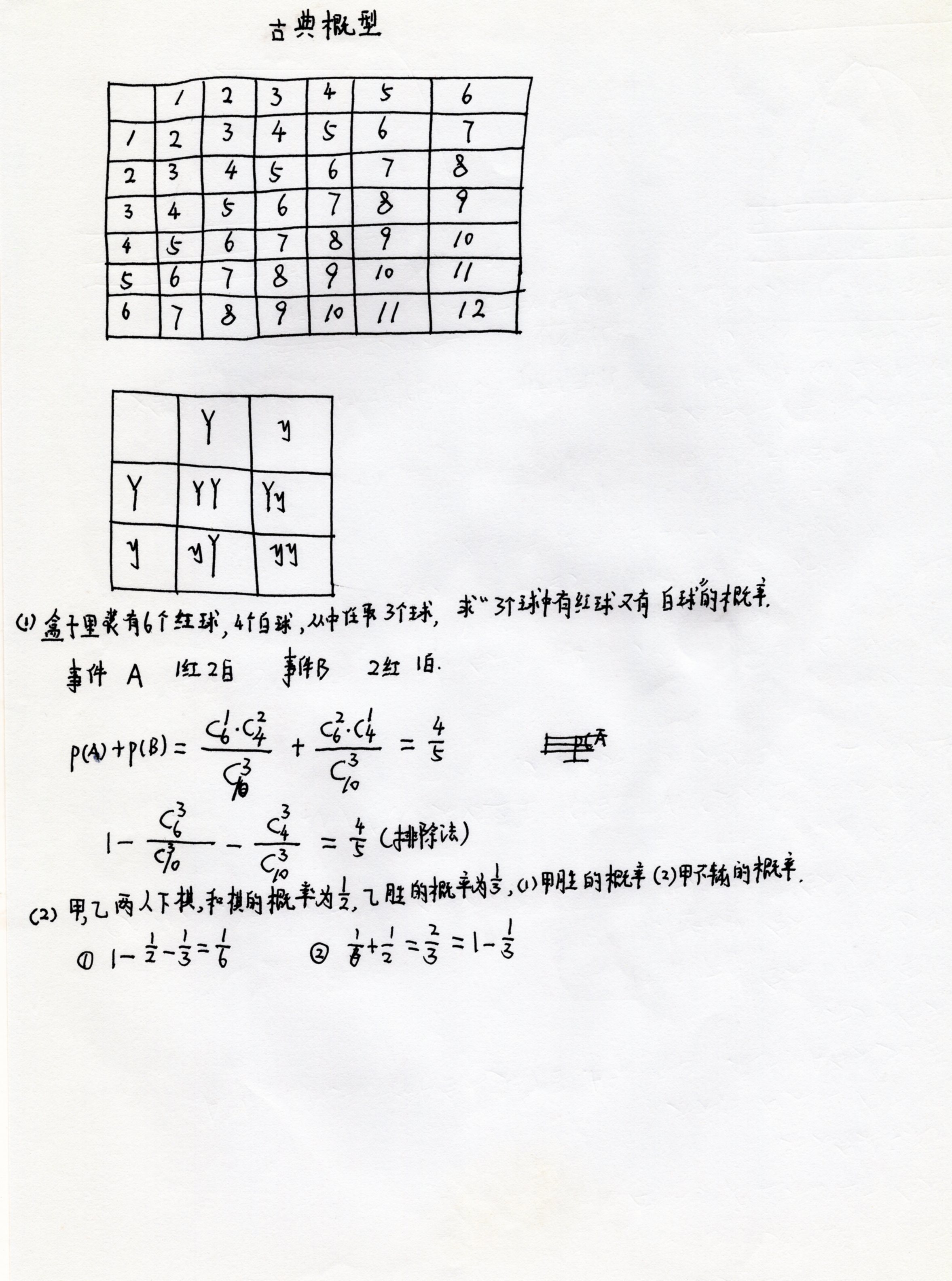 高中数学概率