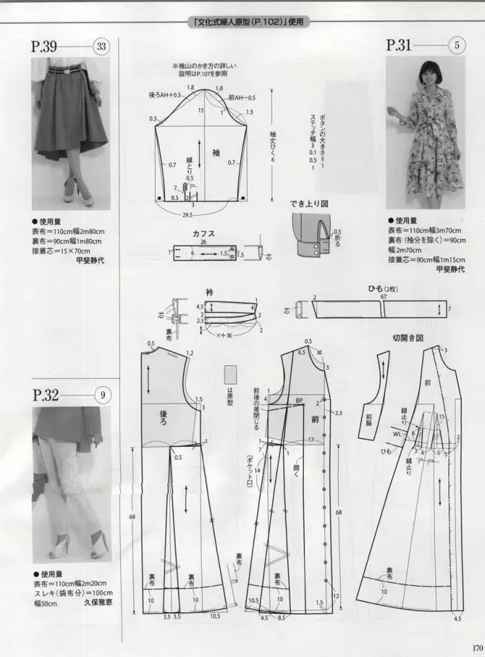 2018春夏季女装款式纸样资料整理