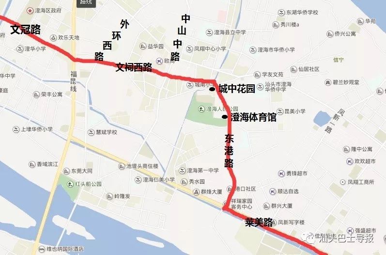 澄海夜01路澄海老城区走向