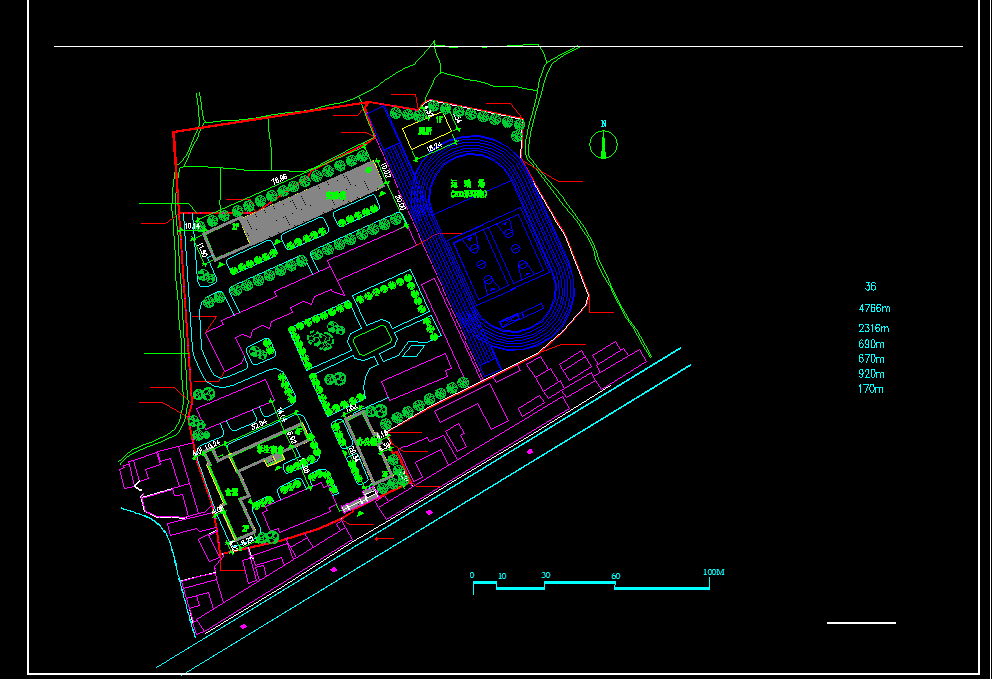 cad中学小学幼儿园cad