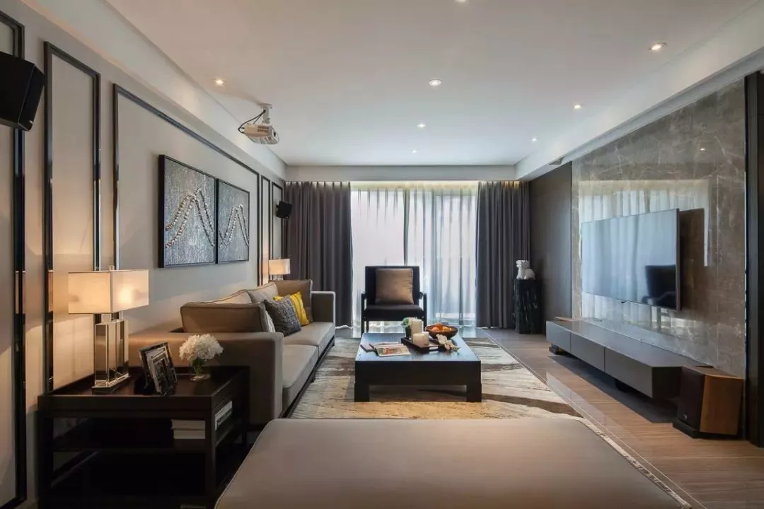 现代风格窗帘搭配颜色客厅 现代简约客厅窗帘的最佳颜色
