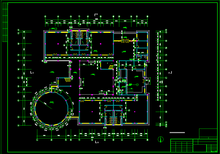 cad中学小学幼儿园cad