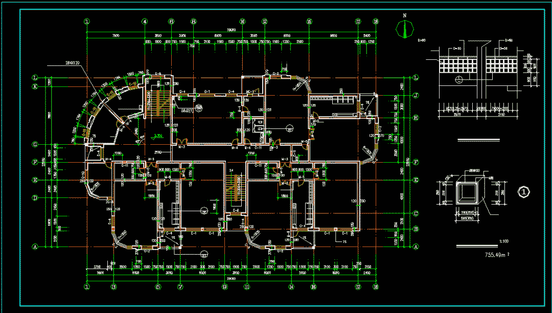 cad中学小学幼儿园cad