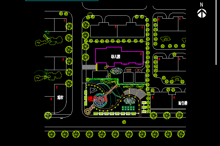 cad中学小学幼儿园cad