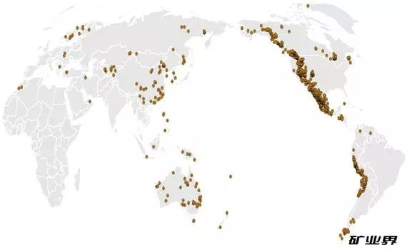 全球银矿分布