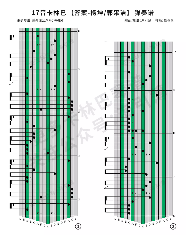 送别卡林巴简谱_送别卡林巴琴简谱(3)
