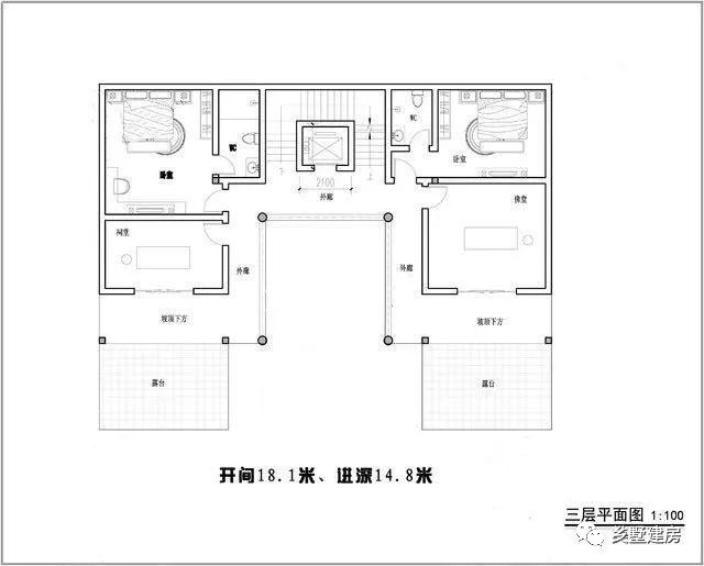 四世同堂家庭人口多的农村家庭,应该怎么建房?来看看这款图纸吧