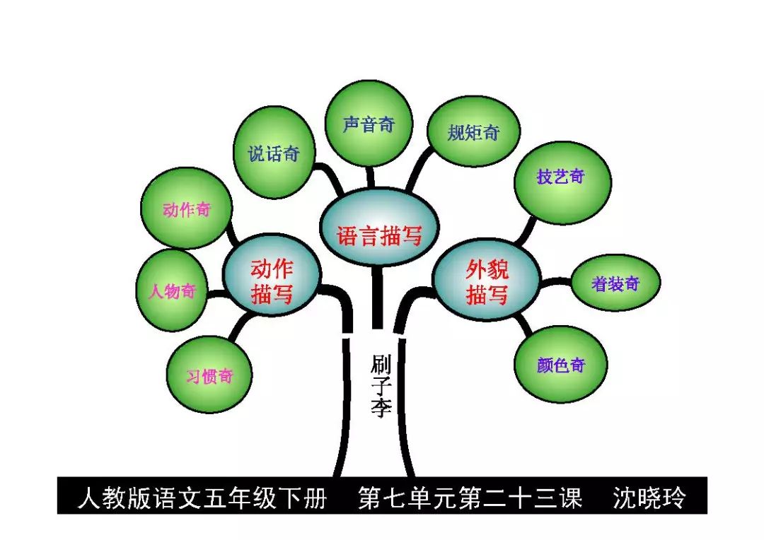 小学五年级语文下册各单元知识树整理期末复习必备