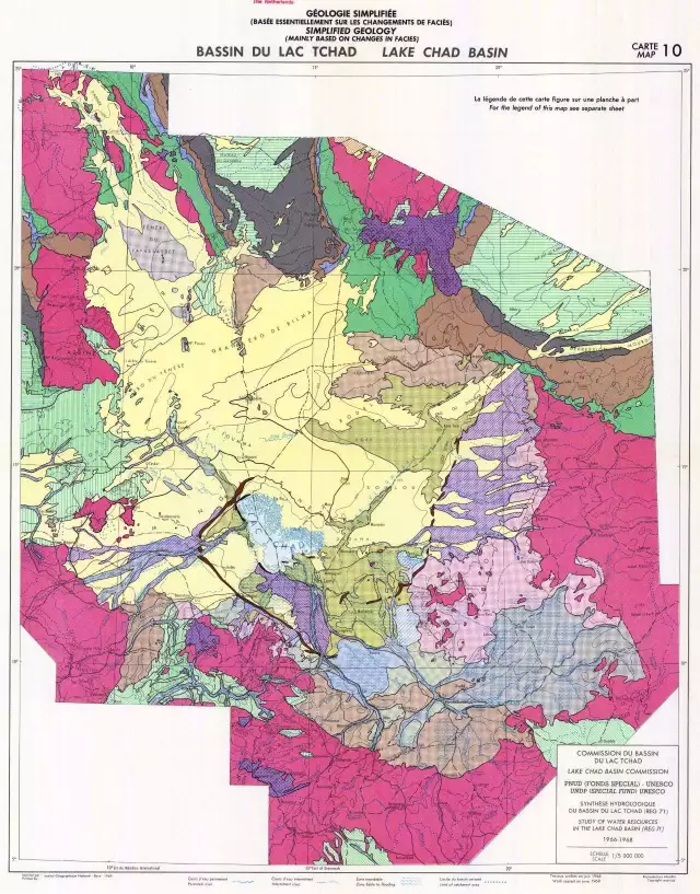 乍得地质矿产图