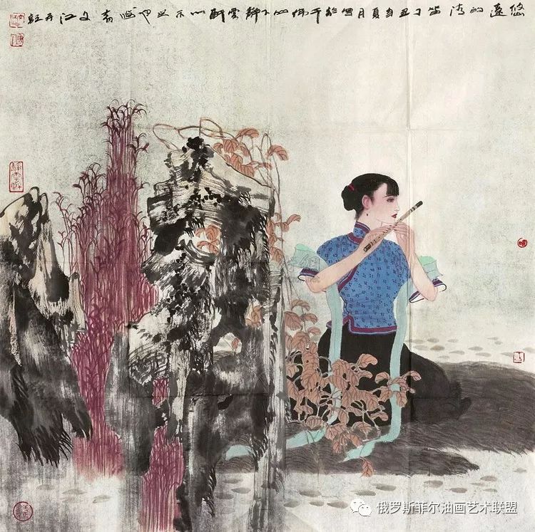 中国画家于文江人物作品欣赏