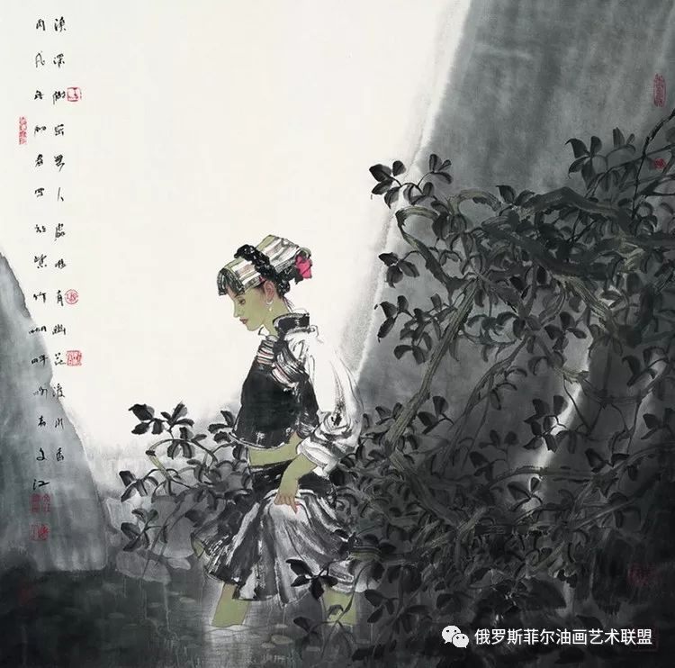 中国画家于文江人物作品欣赏