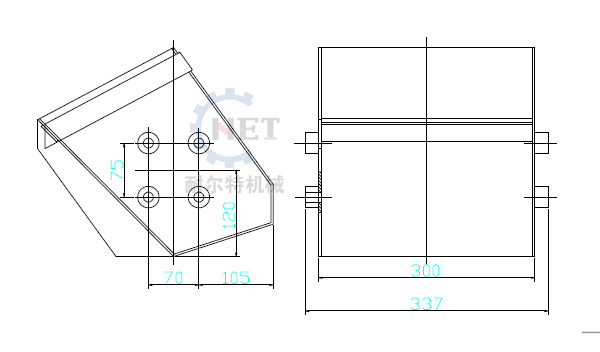 先看下ne50提升机料斗图纸尺寸