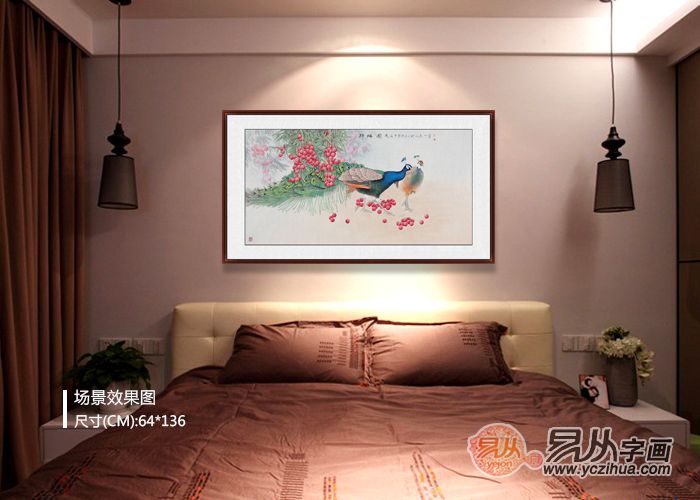 卧室床头挂什么画吉利花鸟画品味生活收获喜悦