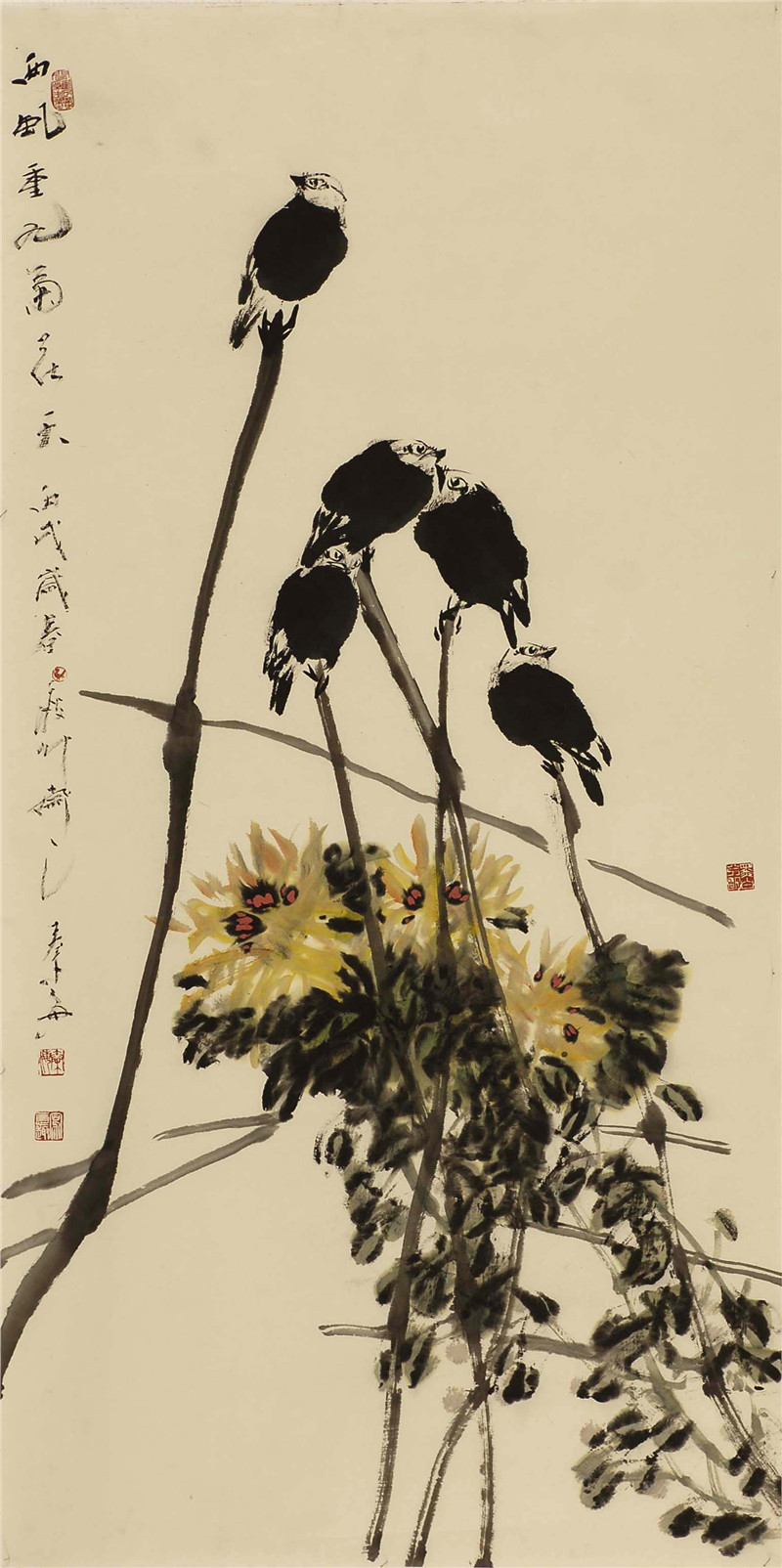 翰墨抒怀:品读著名画家秦海花鸟画艺术