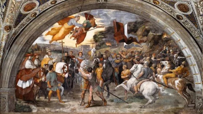 米开朗基罗正在完成西斯廷的壁画, 拉斐尔正至力于同样著名的梵蒂冈