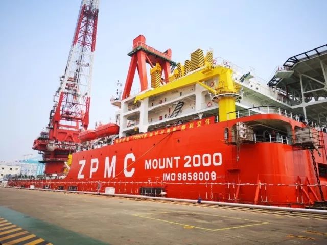 【海工】2000吨起重船顺利交付 zpmc自主研发推进器初露峥嵘