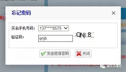 选好实名手机号码,输入所显示的验证码,点击"发送短信密码",新的