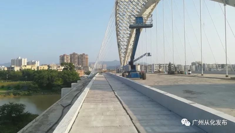 从化大桥完成总工程量95%