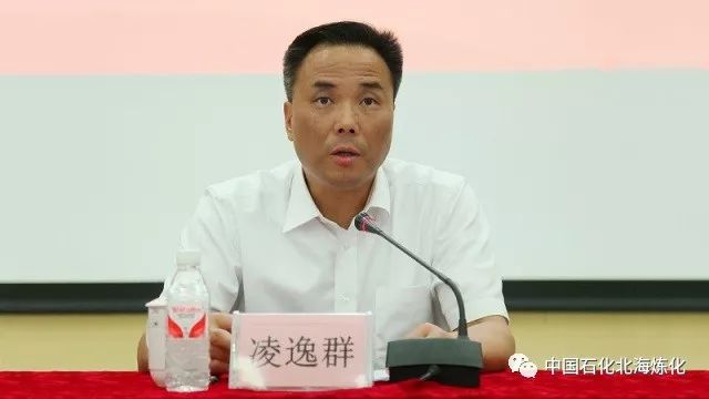 凌逸群副总经理作重要讲话张仕江副主任宣布中国石化集团公司党组关于