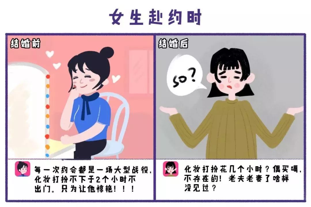 【轻松一刻】结婚前vs结婚后 ,呦,姑娘还有两幅面孔呢