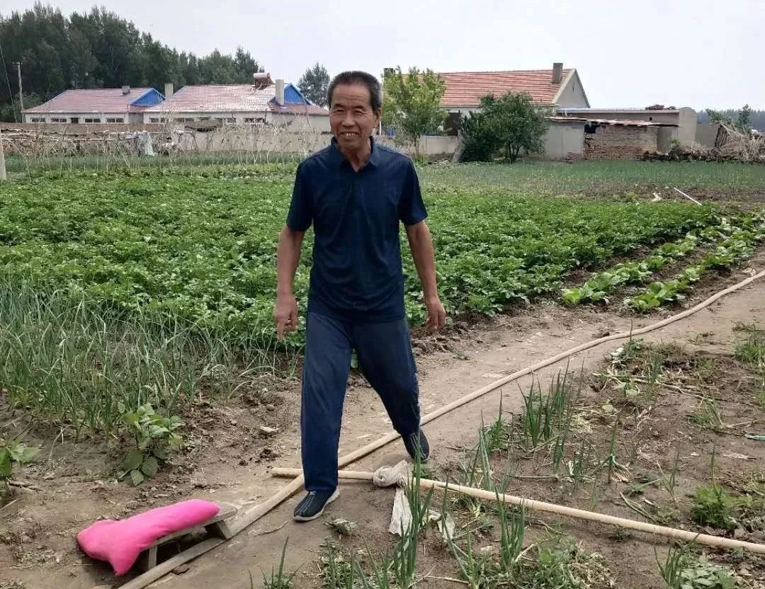 高德富老人如今已完全恢复健康,行走自如,而且还干起了农活.