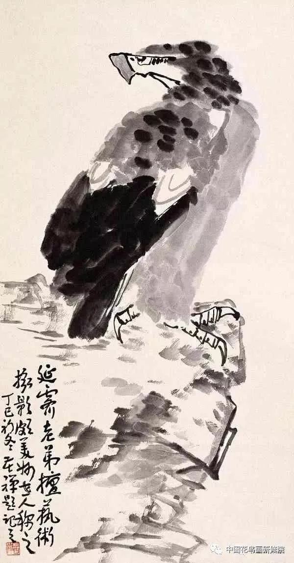 李苦禅画谱,教你画鹰!