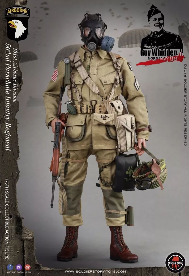 新品预定 soldierstory 1/6 wwii 美军101空降师 502伞降步兵团 伞兵