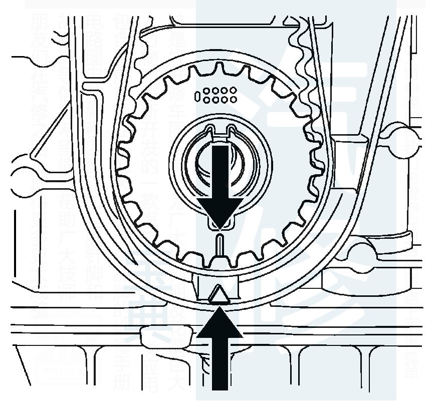 【精华】别克雪佛兰发动机正时皮带安装示意图