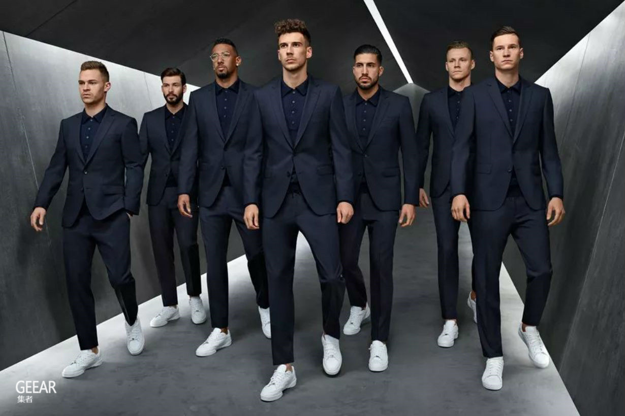 一字排开媲美男模,出征俄罗斯世界杯的德国国家男子足球队!